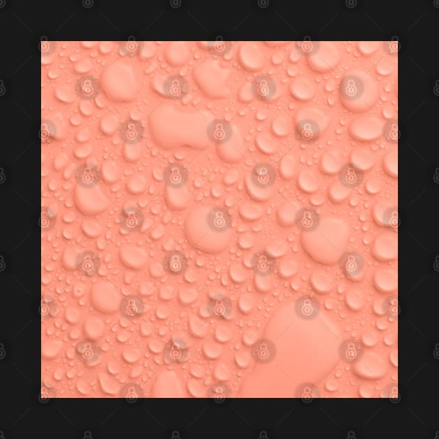 Peach Colored Background With Water Drops by ZUCCACIYECIBO