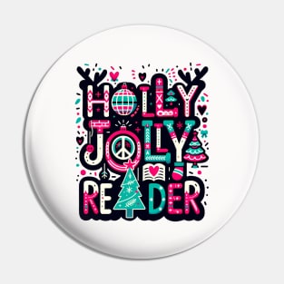 Holly Jolly Reader Pin