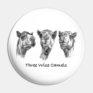 Three wise camels Pin