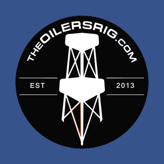 Oilers Rig Puck Logo Tee by TheOilersRig