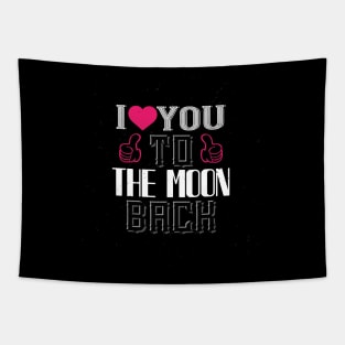 To The Moon Back Tapestry