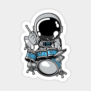 Astronaut Drummer Magnet