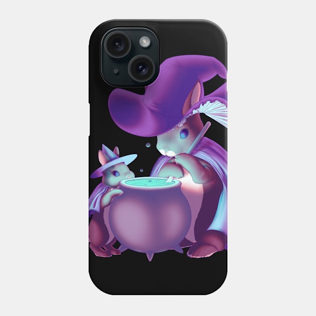 Witchy Bunnies Phone Case by CausticeIchor