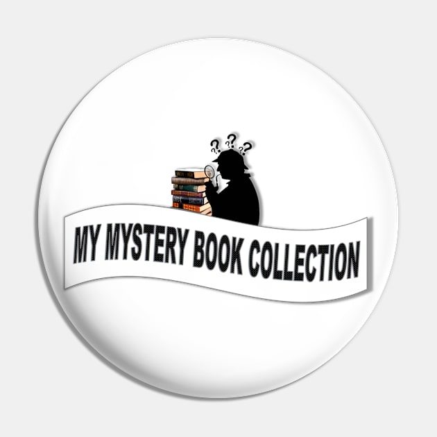 My Mystery Book Collection Label Pin by KC Morcom aka KCM Gems n Bling aka KCM Inspirations