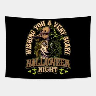 Halloween - Scarecrow Illustration Tapestry