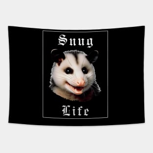 Snug life possum Tapestry