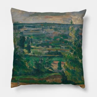 Landscape Near Melun by Paul Cezanne Pillow