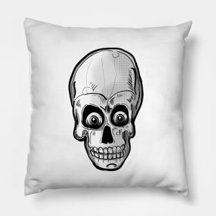 Pop Art Comic book zombie skull Pillow