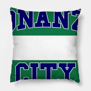 Bonanza City Nametag Pillow