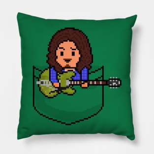 Pixel Pocket Rockstar Grunge Genius Pillow