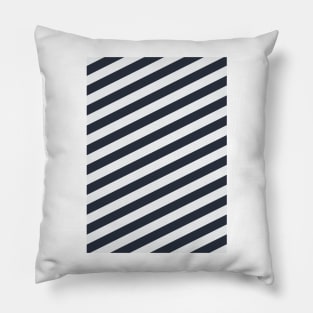 Tottenham White and Navy Angled Stripes Pillow