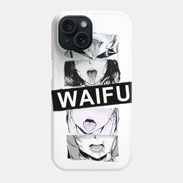 Ahegao Ecchi Anime Hentai Waifus Phone Case by valival