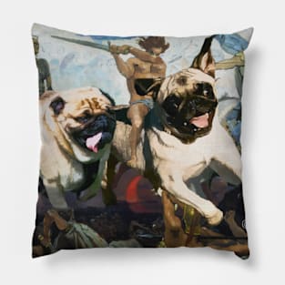 Pug war Pillow