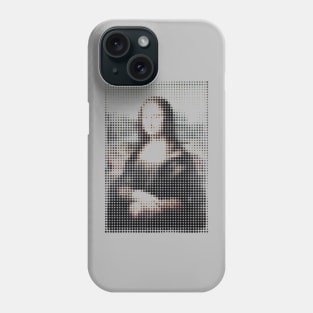 Mona Lisa Leonardo Da Vinci Dots Graphic Design Phone Case