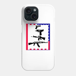 Guns & The Art Of Escalation By Abby Anime(c)(USDistressed) Phone Case