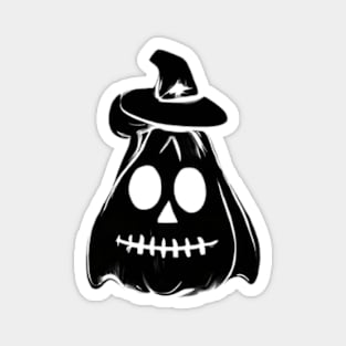 Happy Halloween funny ghost happy holidays illustration Magnet
