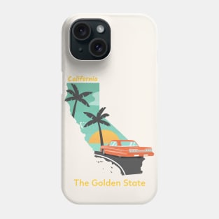California The Golden State Phone Case