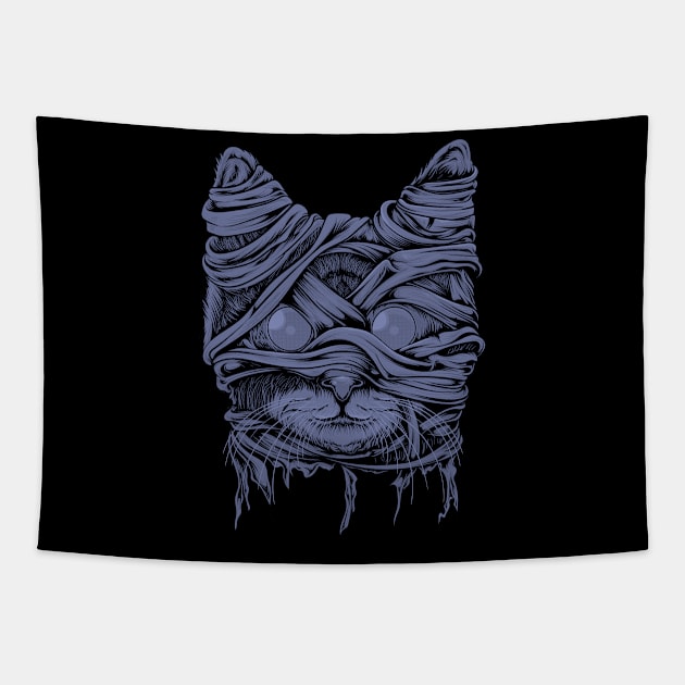 Cat Mummy Tapestry by Wagum Std