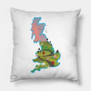 UK map Pillow