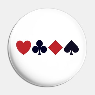 Playing Card Suits Pin