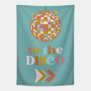 To The Disco - Retro Illustration Tapestry