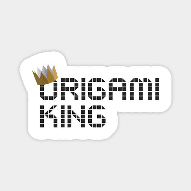 Origami King Magnet by TomiTee