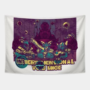 Inter-Dimensional Void Mice (Violet Galaxy) Tapestry