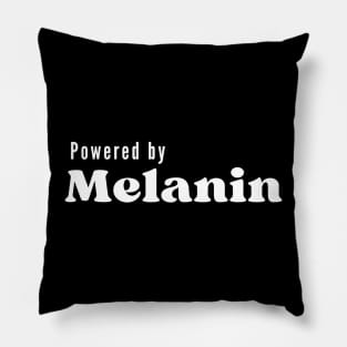 Powered By Melanin, Black Girl Magic, Black Pride Pillow