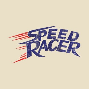 BLUE RETRO SPEED RACER 80S T-Shirt