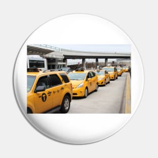 Big Yellow NY taxis Pin