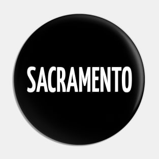 Sacramento City in California Pin