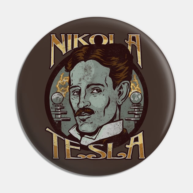 Nikola Tesla Pin by Thomcat23