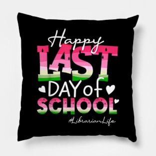 Watermelon Librarian Life Last Day Of School Summer Pillow