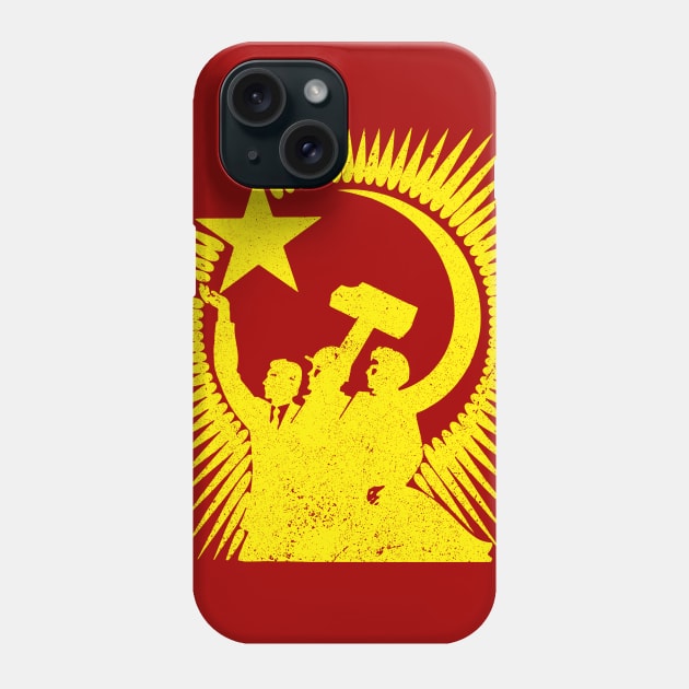 Soviet Propaganda Poster (Yellow) Phone Case by n23tees