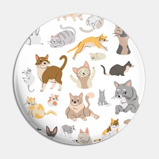 Many Cats Pin