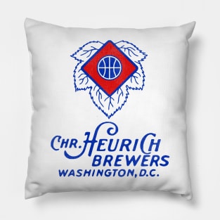 Defunct Washington Heurich Brewers Basketball Team Pillow
