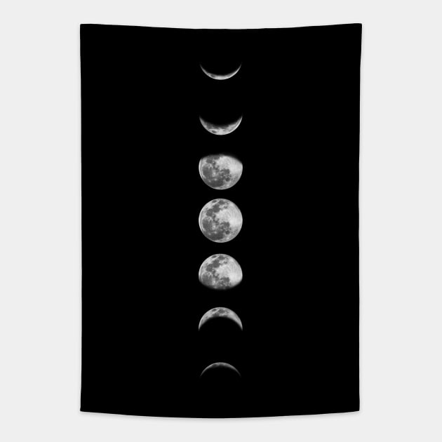 Moon Phases Tapestry by studioholocene