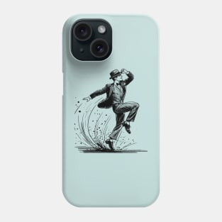 Tap dancer black sketch Phone Case