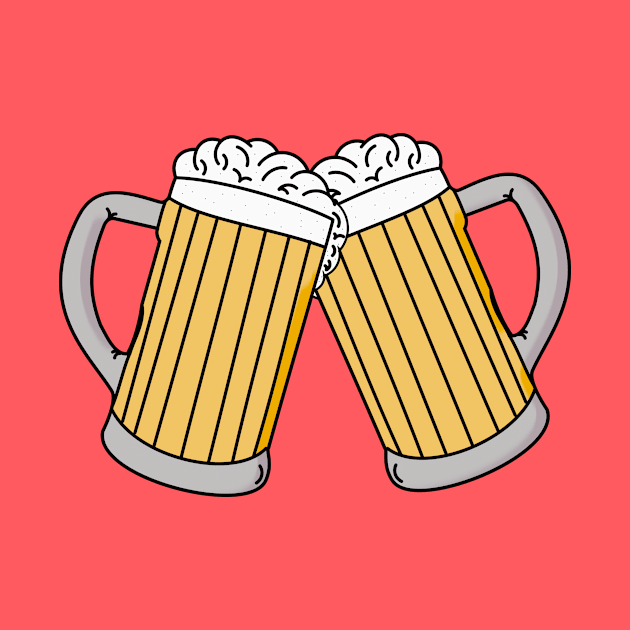 Beers toasting by Artemis Garments