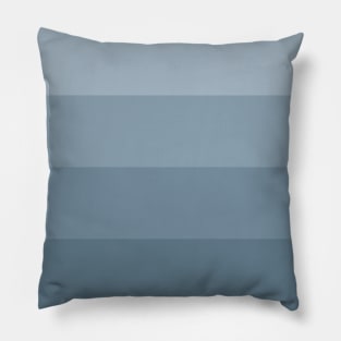 Stripes - Gradient - Dark to Light cold blue teal turquoise Pillow