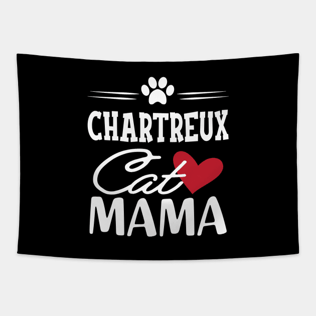 Chartreux Cat Mama Tapestry by KC Happy Shop