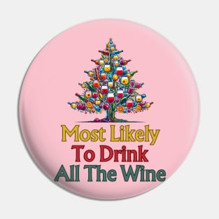 Most Likely To Drink All The Wine Pin