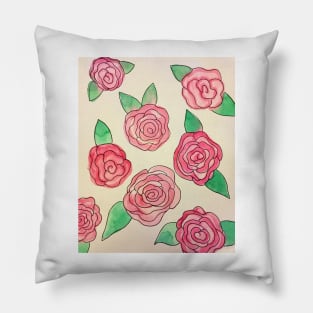 Pink Roses Pillow
