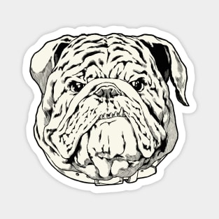 Grumpy Bulldog Magnet