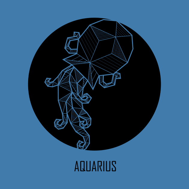 Aquarius - Geometric Astrology by alcateiaart