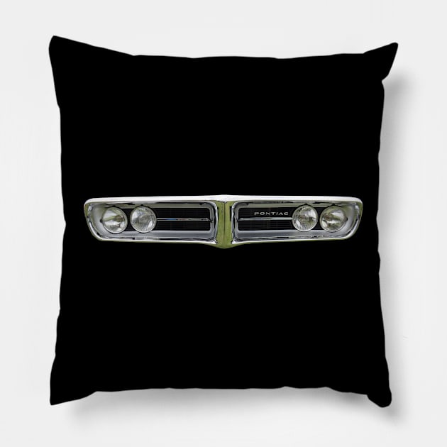 Pontiac Firebird classic 1960s American car minimalist grille photo Pillow by soitwouldseem