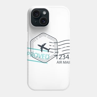 Stamp Approved in Blue Phone Case