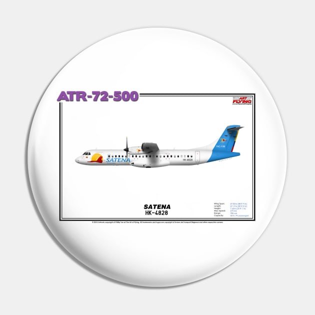 Avions de Transport Régional 72-500 - SATENA (Art Print) Pin by TheArtofFlying