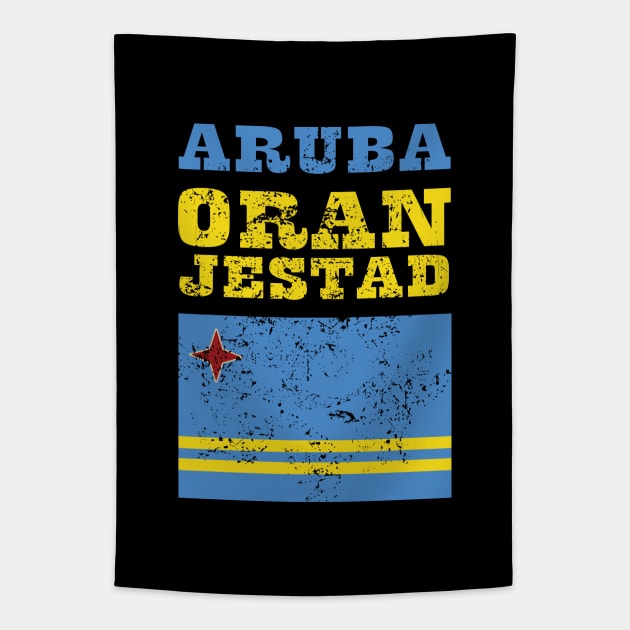 Flag of Aruba Tapestry by KewaleeTee