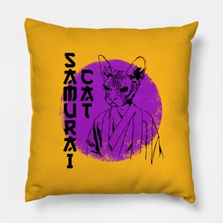 samurai cat Pillow